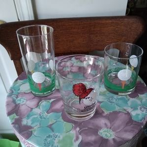 Golf Theme Coctail Glasses